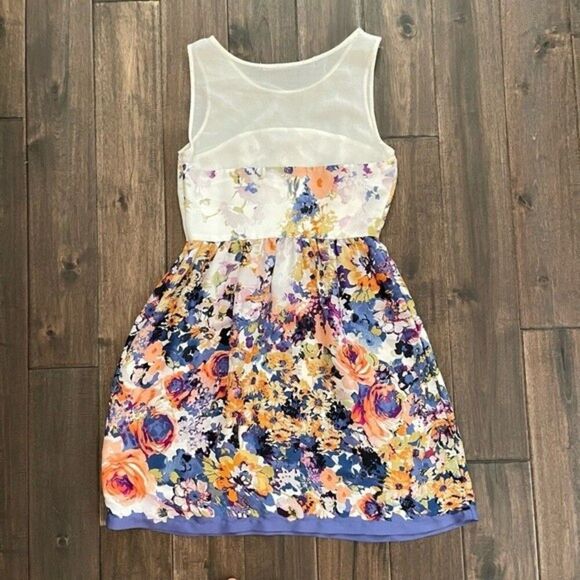 Zara Basic Floral Multicolor Sleeveless Dress XS - Picture 5 of 6